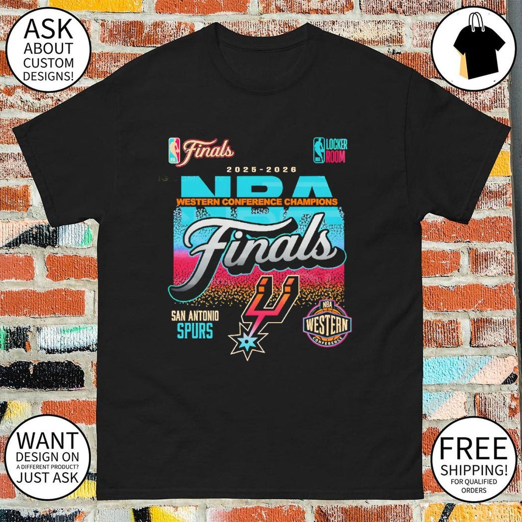 San Antonio Spurs Basketball 2025 2026 Western Conference Champions Finals vintage shirt