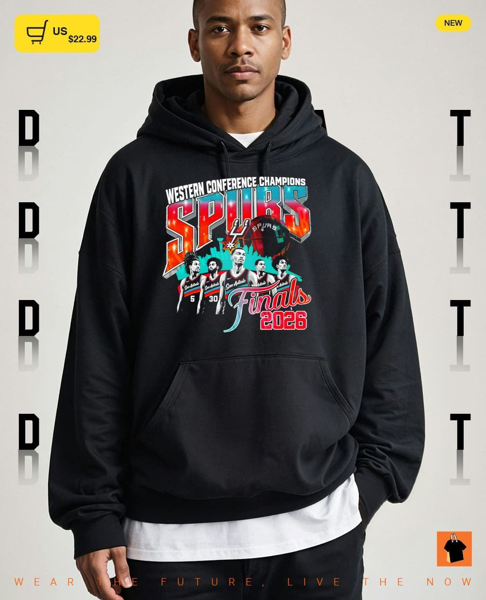 San Antonio Spurs Basketball 2026 NBA Finals Western Conference Champions Fiesta shirt