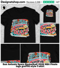 San Antonio Spurs Basketball 2026 NBA Finals logo graffiti style shirt