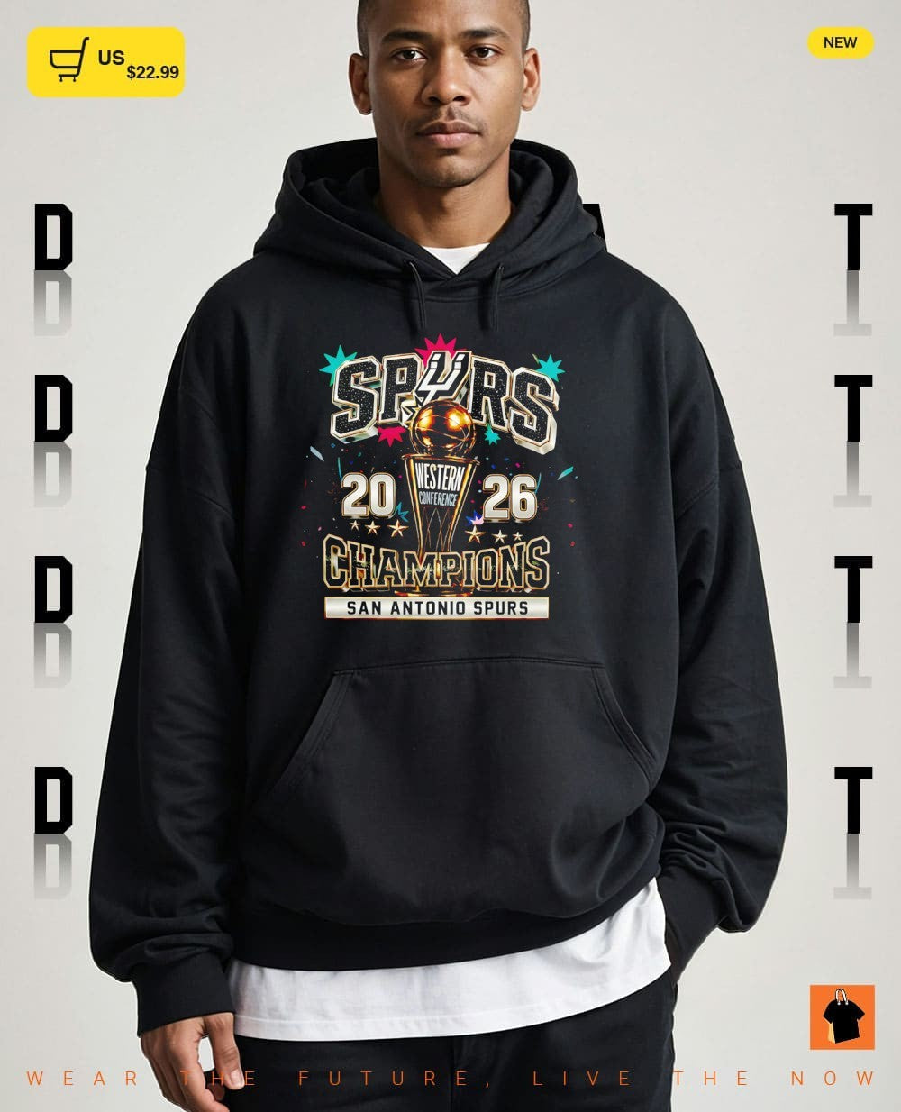 San Antonio Spurs Basketball 2026 Western Conference Champions Trophy NBA Basketball shirt
