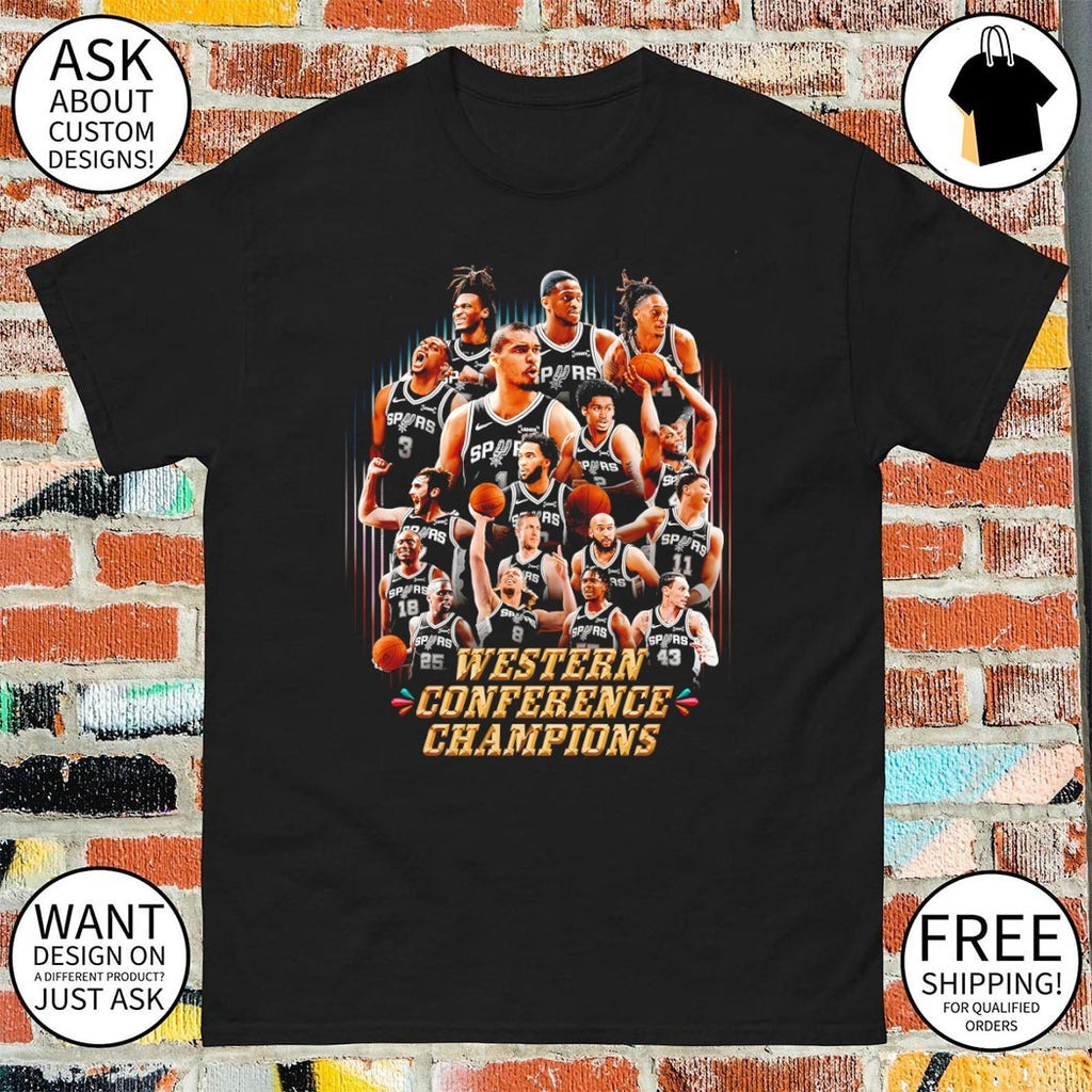 San Antonio Spurs Basketball Big Teams Western Conference Champions 2026 poster shirt