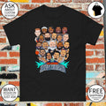 San Antonio Spurs Caricature Artwork for the 2026 shirt