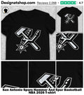 San Antonio Spurs Hammer And Spur Basketball NBA 2026 shirt