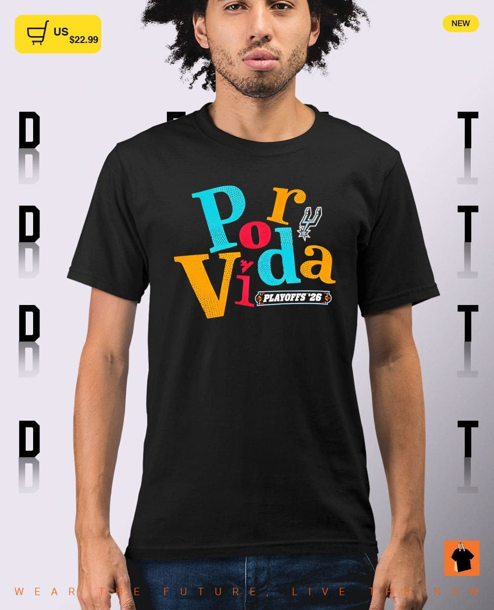 San Antonio Spurs Por Vida Playoffs 2026 Basketball shirt
