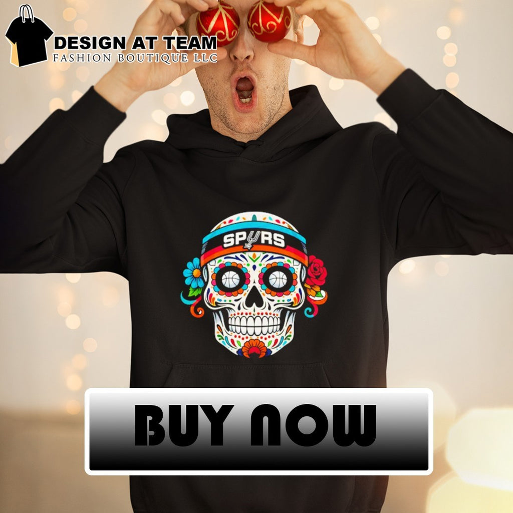 San Antonio Spurs Sugar Skull Basketball Calavera shirt