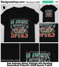 San Antonio Spurs Vintage 90s Bootleg Basketball Playoffs 2026 Sports shirt