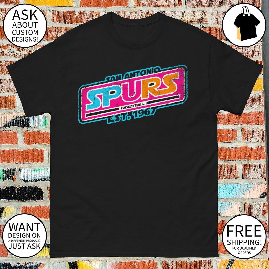 San Antonio Spurs basketball team est 1967 retro shirt
