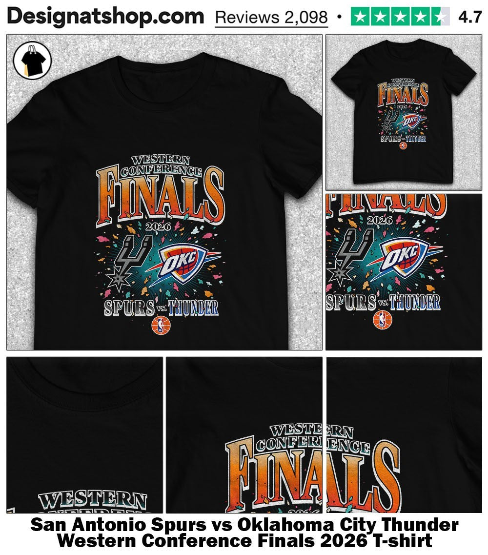 San Antonio Spurs vs Oklahoma City Thunder Western Conference Finals 2026 shirt