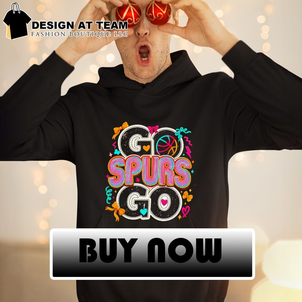 San Antonio basketball fan apparel Go Spurs Go heart and bow shirt