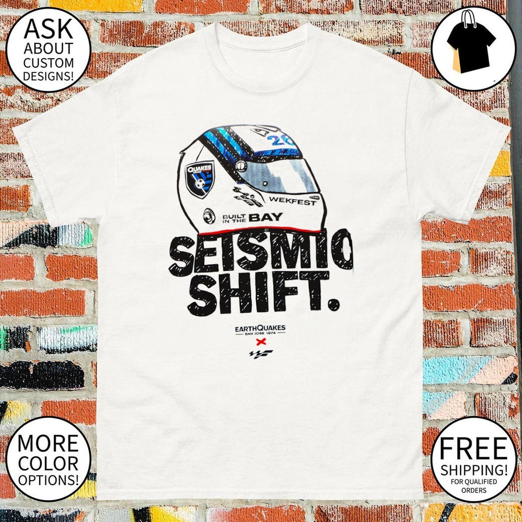 San Jose Earthquakes x Wekfest Helmet Built in the Bay vintage shirt