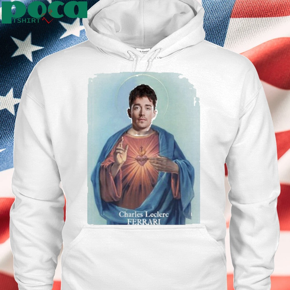 Santino Charles Leclerc Ferrari Jesus shirt