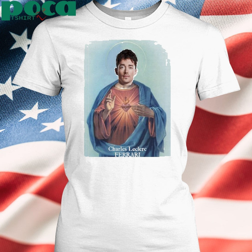 Santino Charles Leclerc Ferrari Jesus shirt
