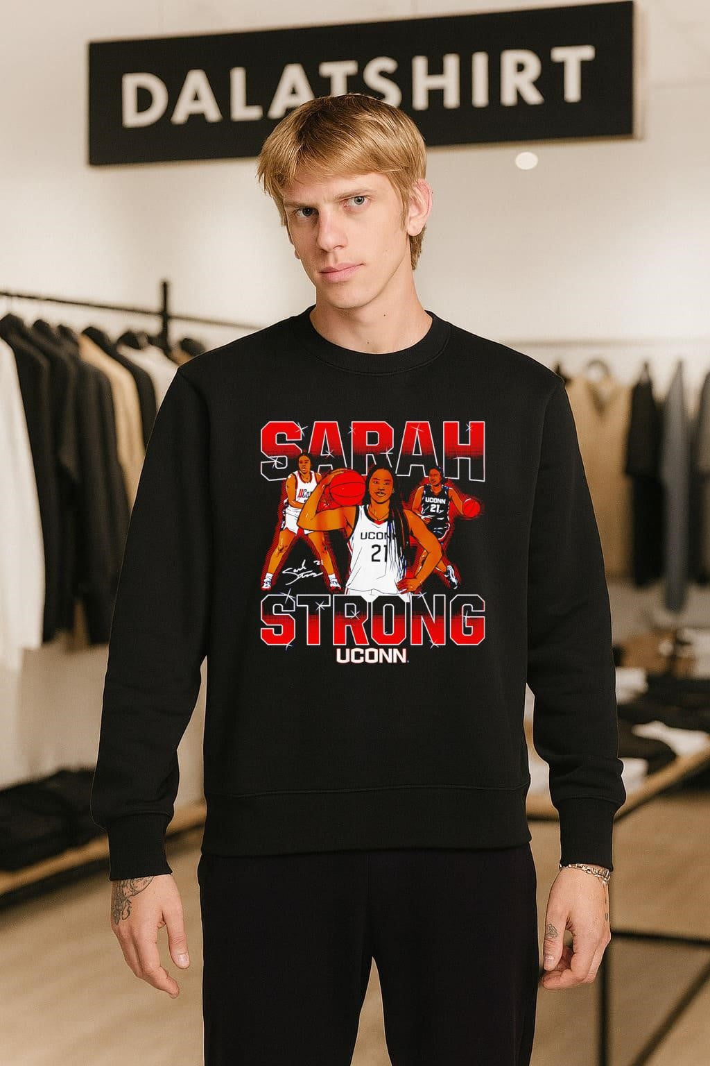 Sarah Strong UConn Basketball Player Number 21 shirt