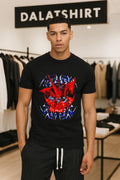 Satan Shin Megami Tensei Red Demon Japanese Text shirt