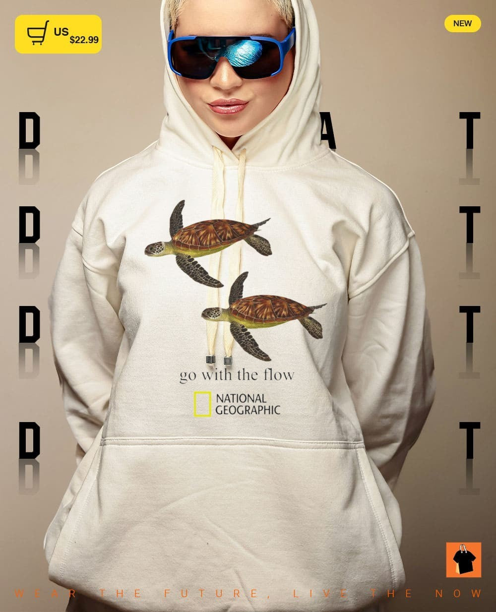 Sea Turtle National Geographic go with the flow shirt