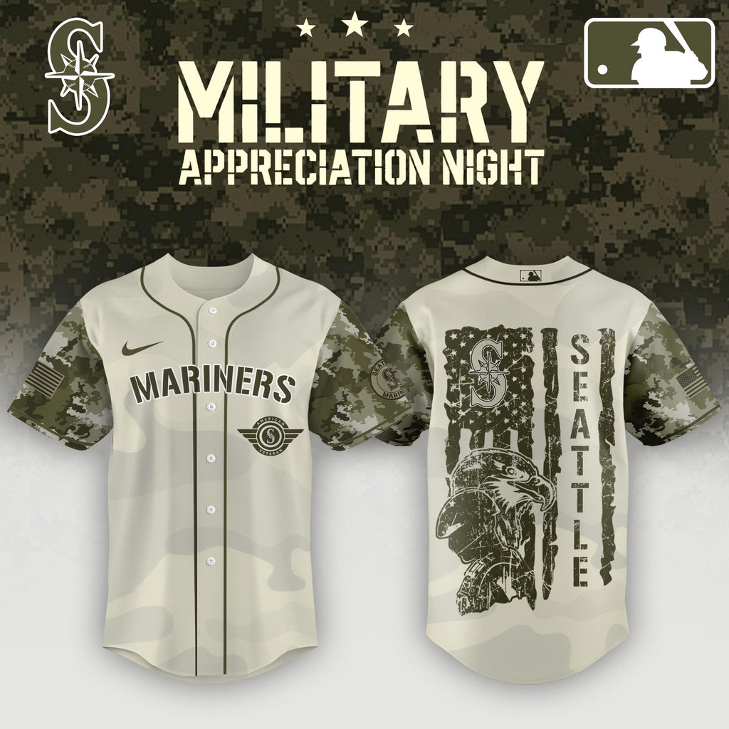 Seattle Mariners Armed Forces Day Jersey