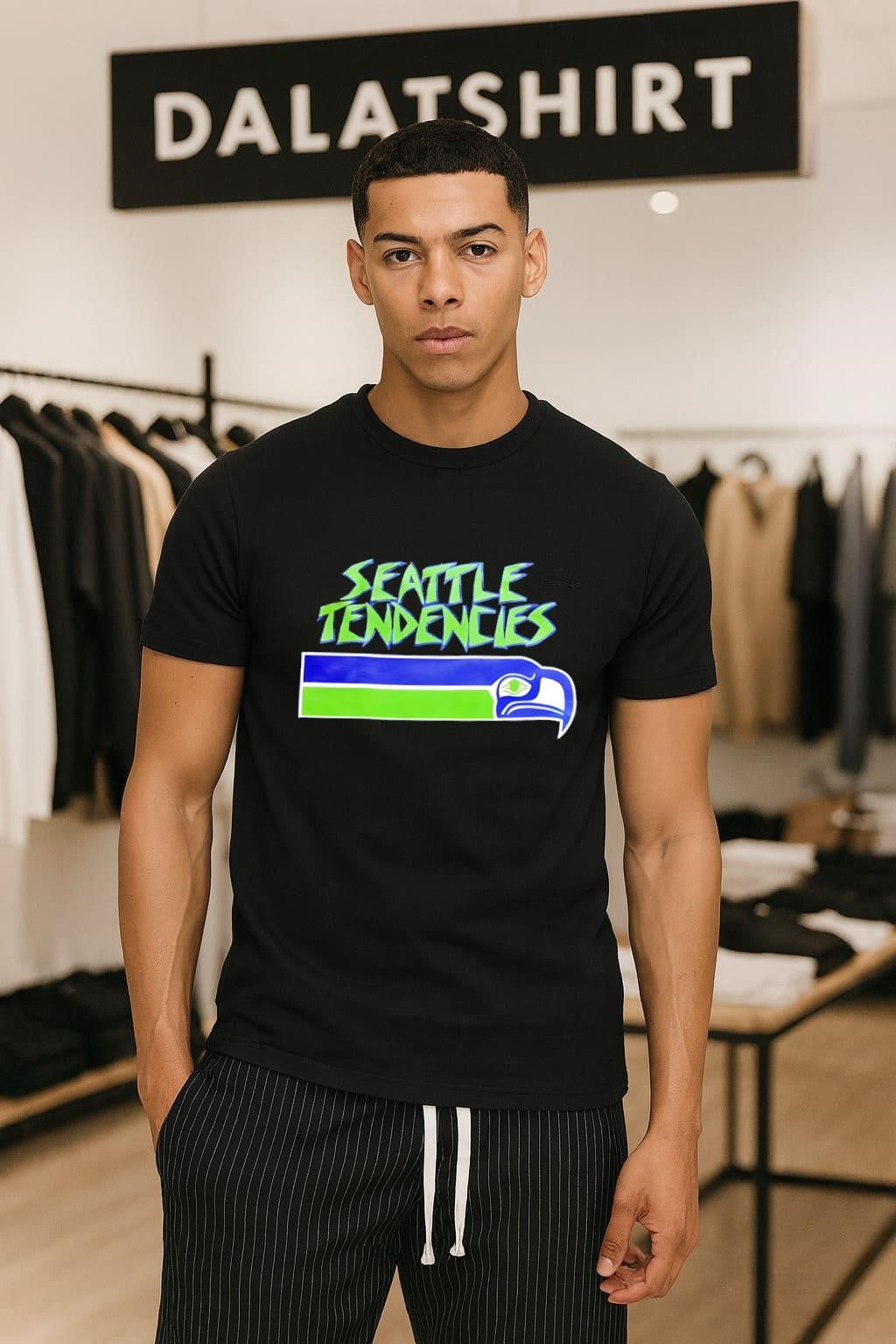 Seattle Tendencies Seahawk Football Logo Graphic shirt
