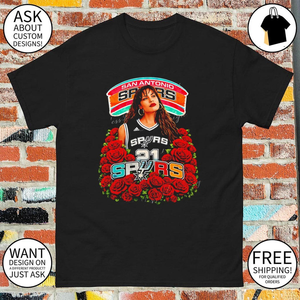 Selena San Antonio Spurs Basketball Go Spurs go roses shirt