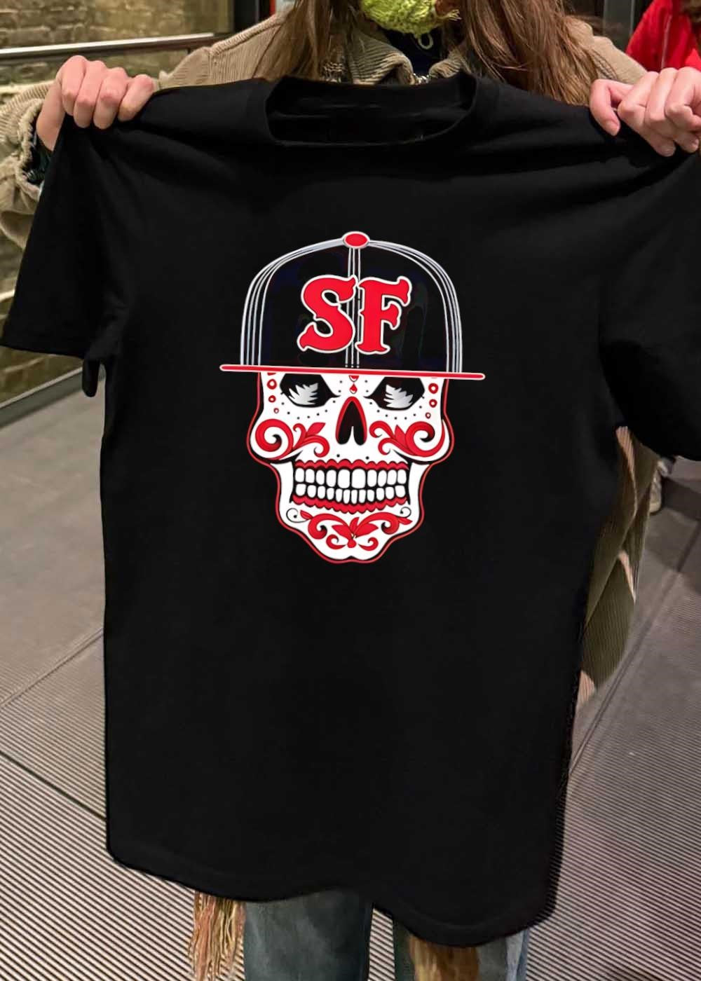 Sf Sugar Skull San Francisco Hat T-Shirt