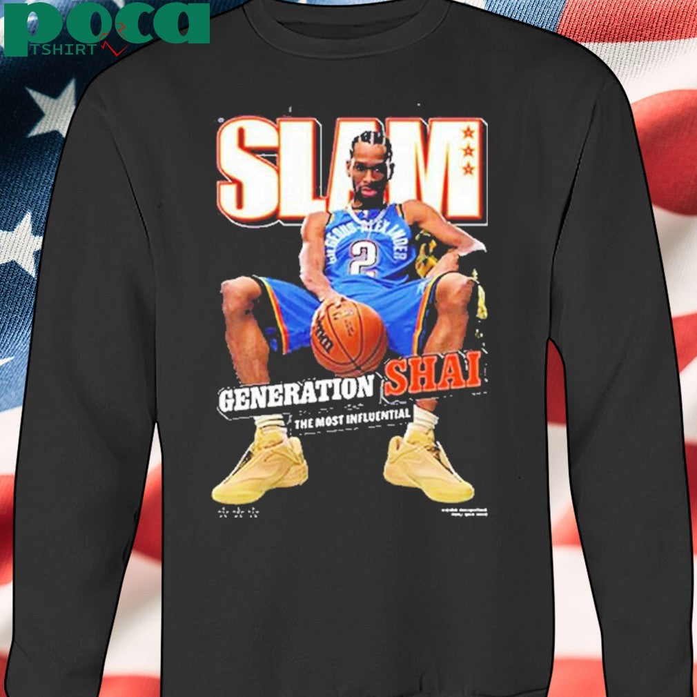 Shai Gilgeous Alexander Oklahoma City Thunder Slam February March 2025 Shirt
