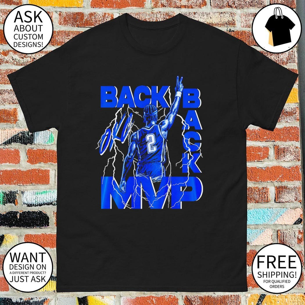 Shai Gilgeous-Alexander Oklahoma City Thunder back 2 back MVP Storm vintage shirt