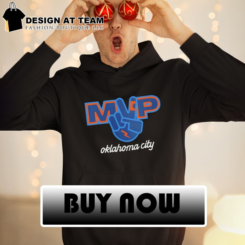 Shai Gilgeous-Alexander piece hand MVP Oklahoma City Thunder Basketball NBA shirt