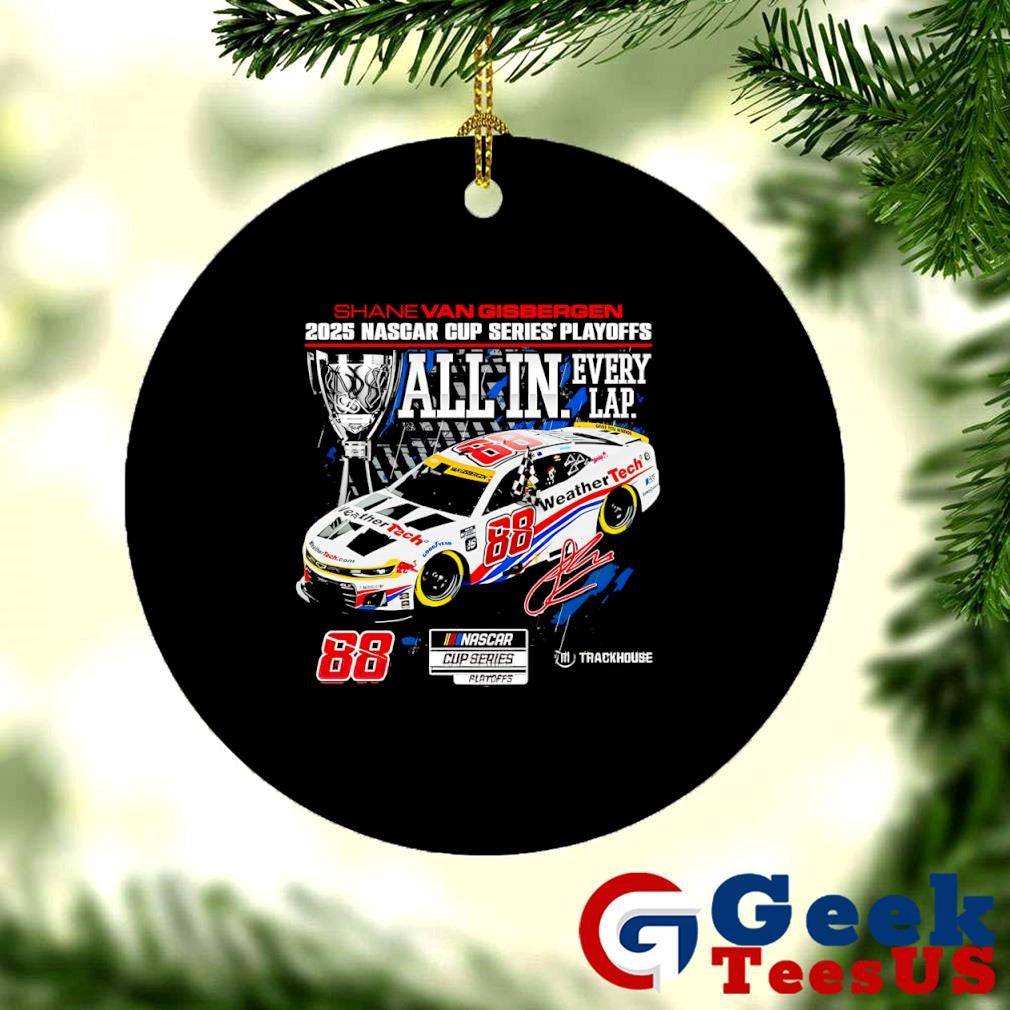 Shane van Gisbergen 2025 Nascar Cup Series Playoffs WeatherTech All In Checkered flag signature shirt