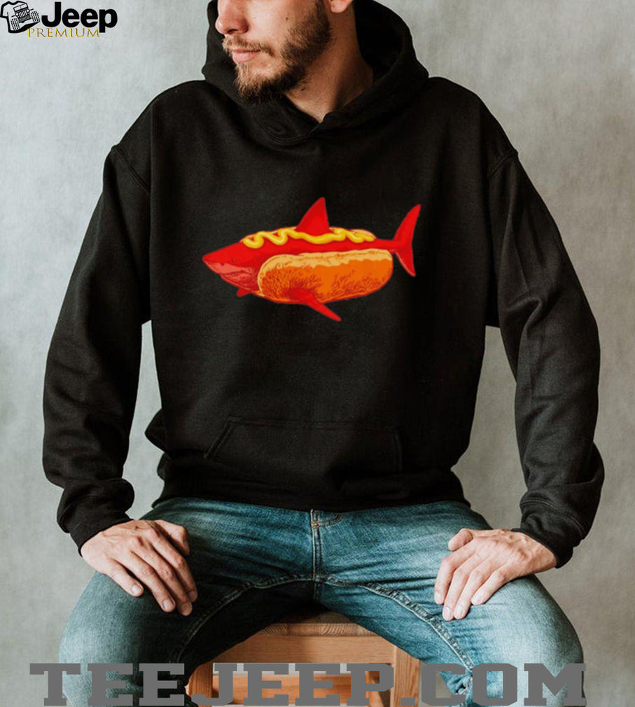 Shark Hot Dog Funny Mashup shirt