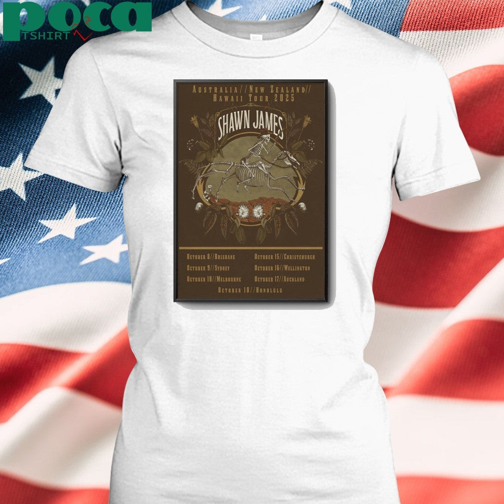 Shawn James October 2025 Tour Poster shirt