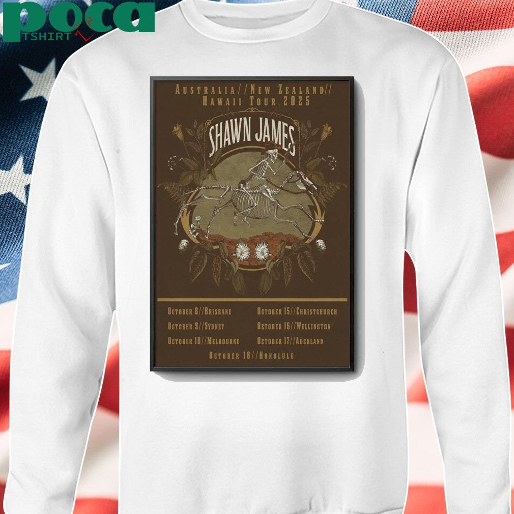 Shawn James October 2025 Tour Poster shirt