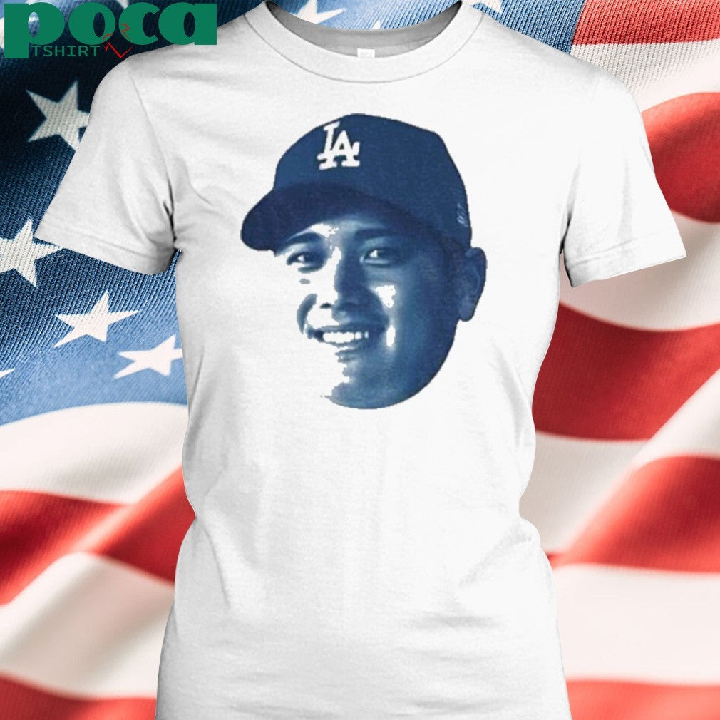 Shohei Ohtani big face Los Angeles Dodgers MLB Baseball vintage shirt