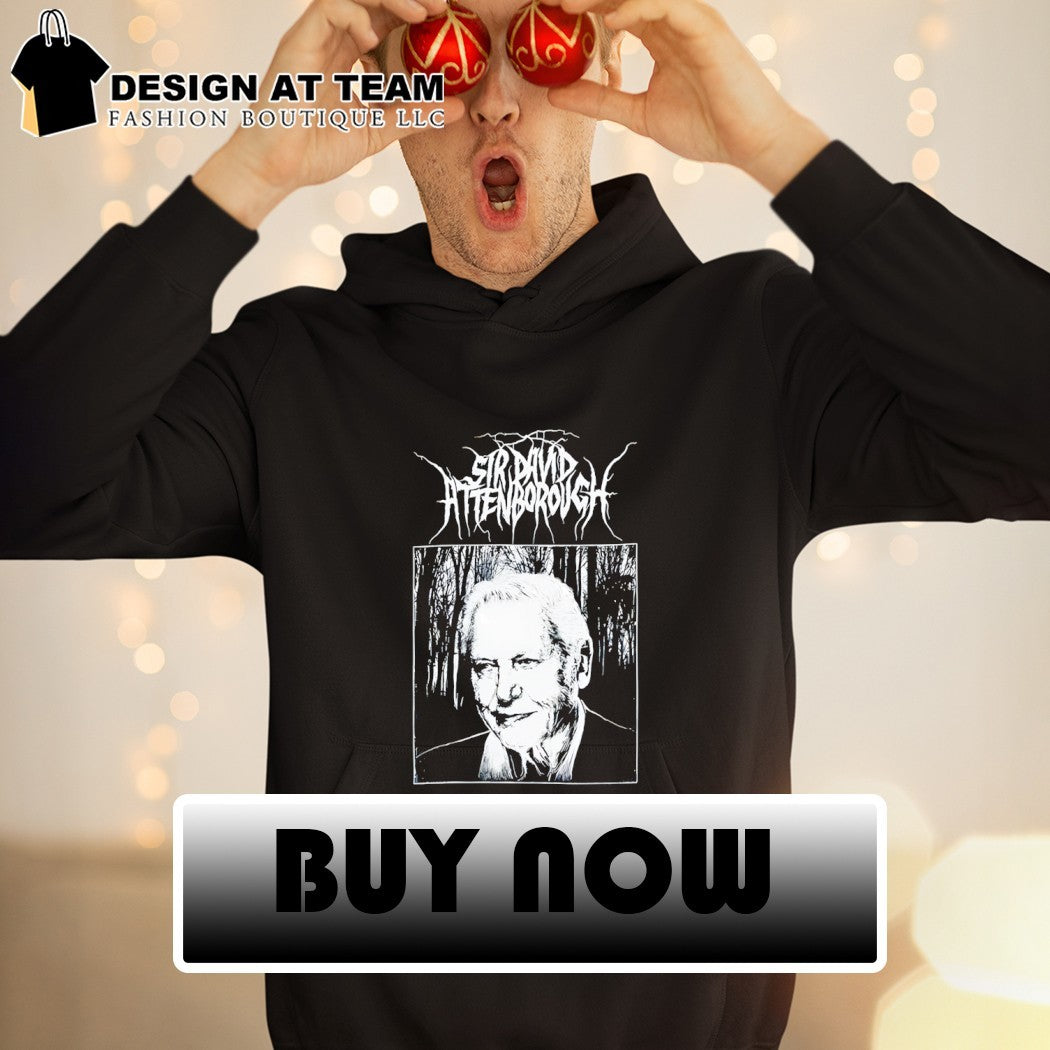 Sir David Attenborough Black Metal vintage shirt