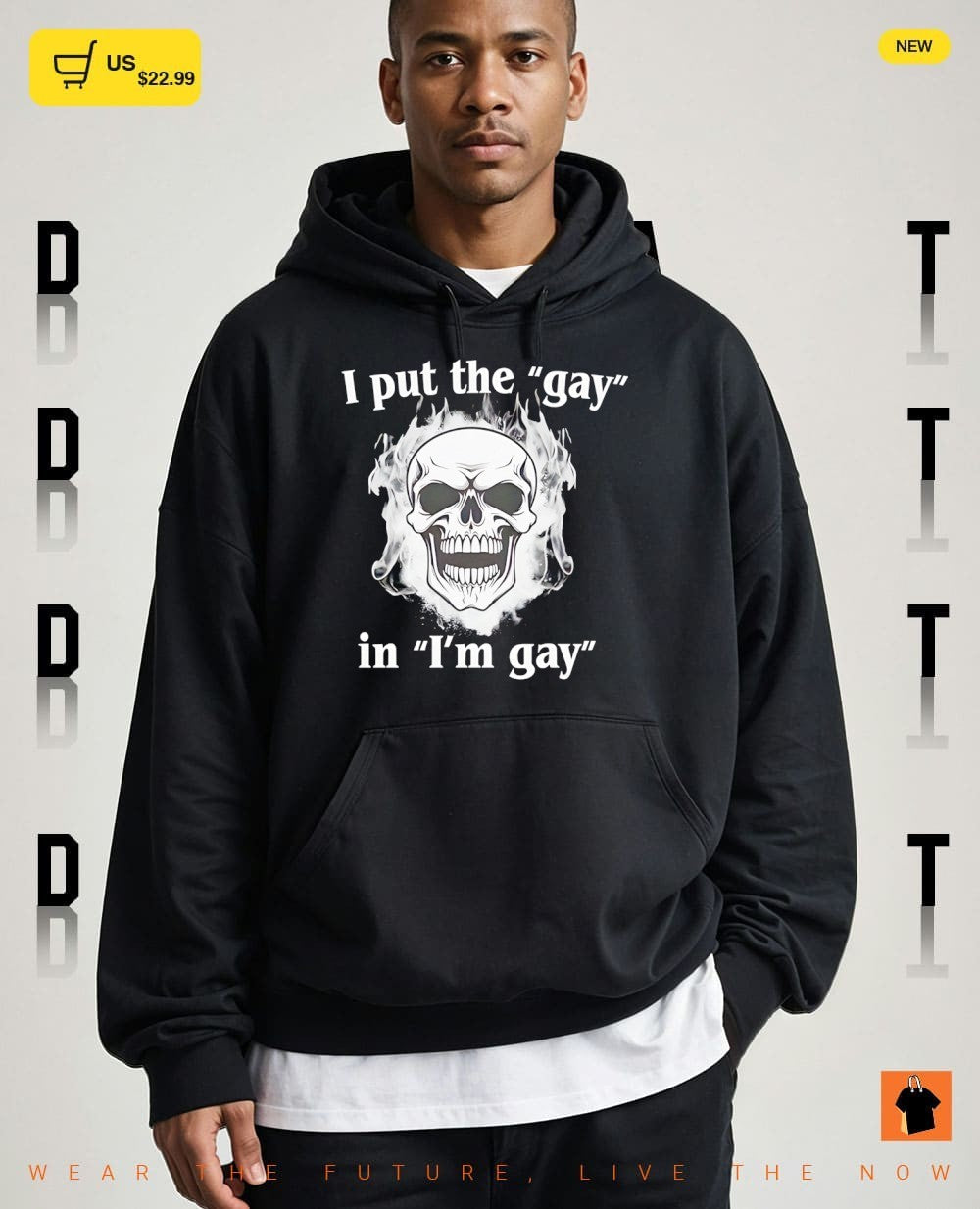 Skeleton I put the gay in I’m gay shirt