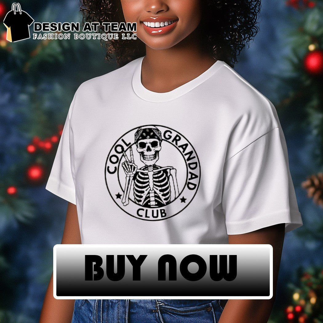 Skeleton cool grandad Present for Dad Father’s Day shirt