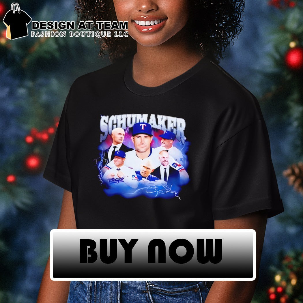 Skip Schumaker Texas Rangers baseball player collage tribute memorabilia shirt
