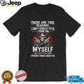 Skull there are two reasons I don’t usually fit in i think for myself shirt
