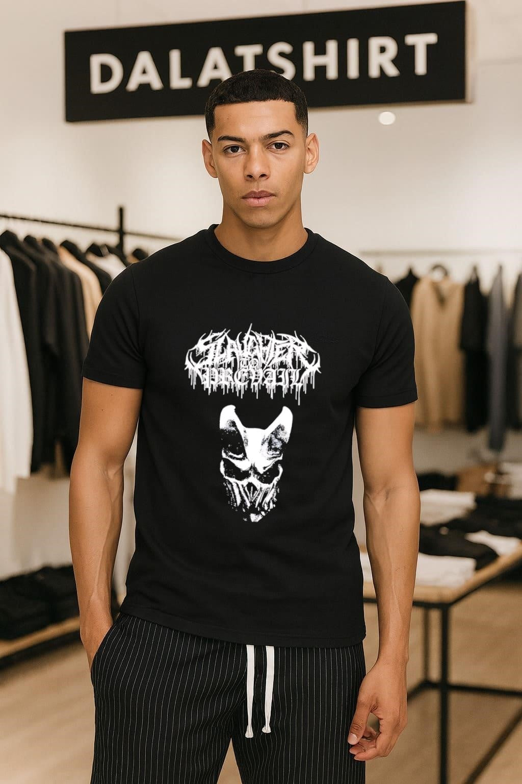 Slaughter To Prevail Bone Mask Deathcore Band Logo shirt