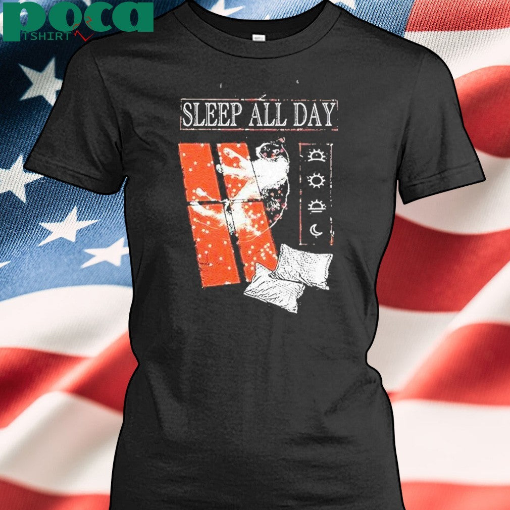 Sleep All Day Take A Cat Nap Shirt