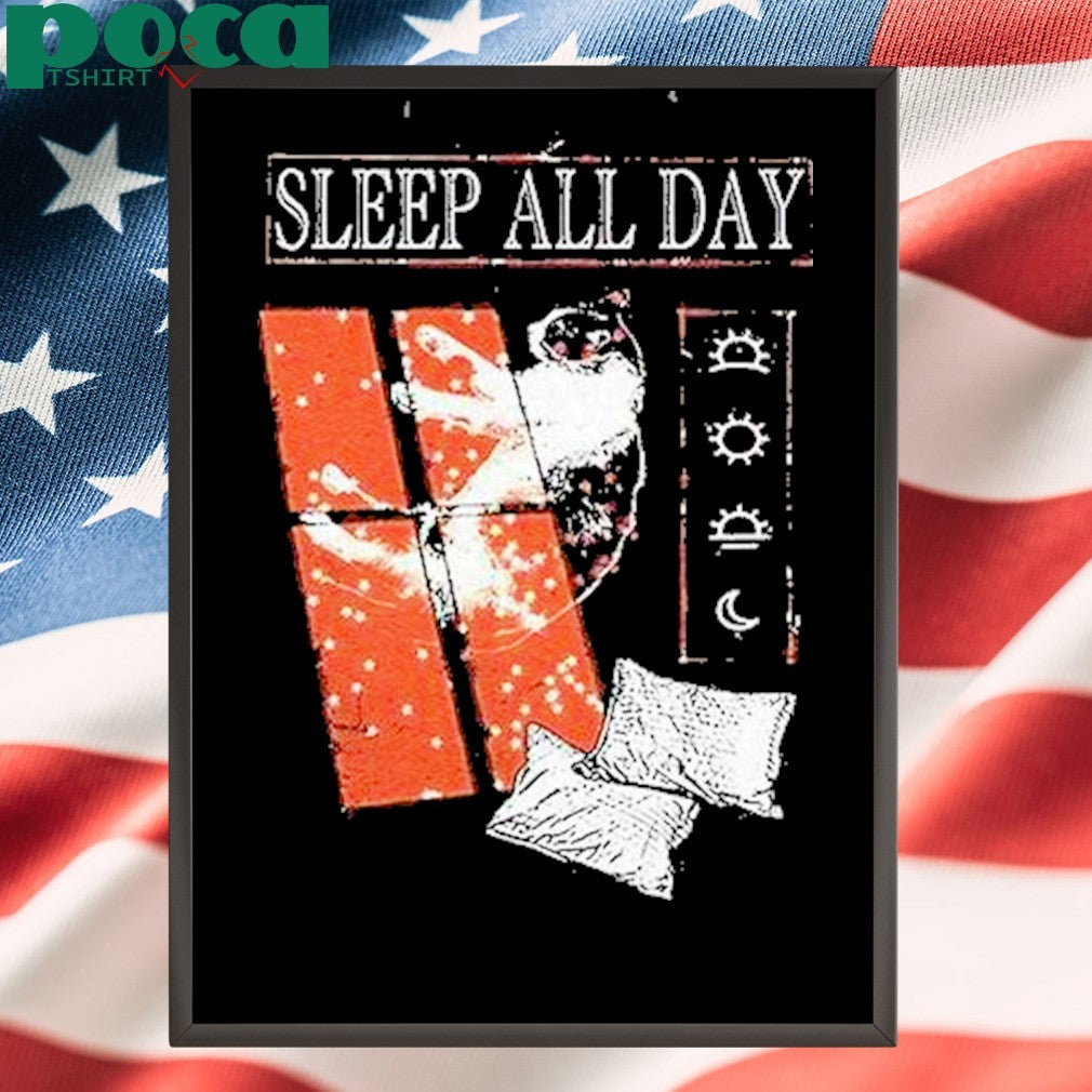 Sleep All Day Take A Cat Nap Shirt