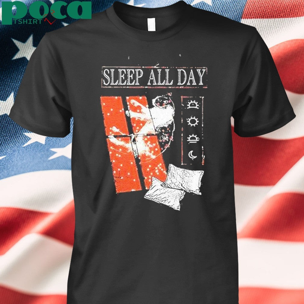 Sleep All Day Take A Cat Nap Shirt