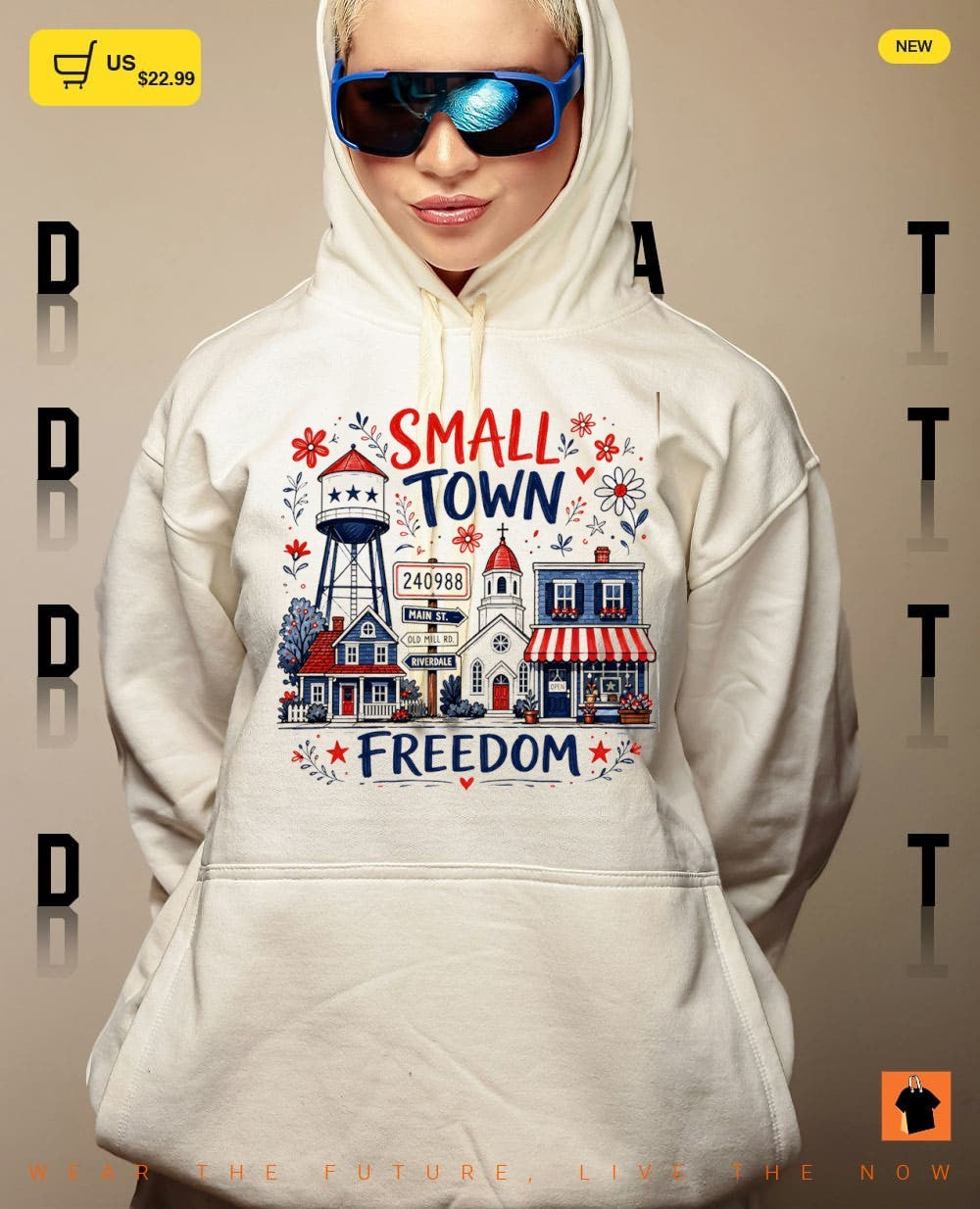Small Town Freedom 4th of July shirt