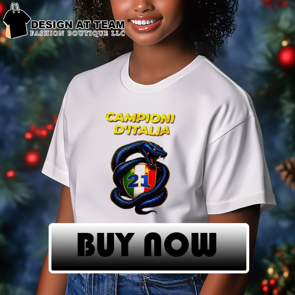 Snake Campioni D’Italia Inter Milan FC Champions 21 Serie A logo 2026 shirt