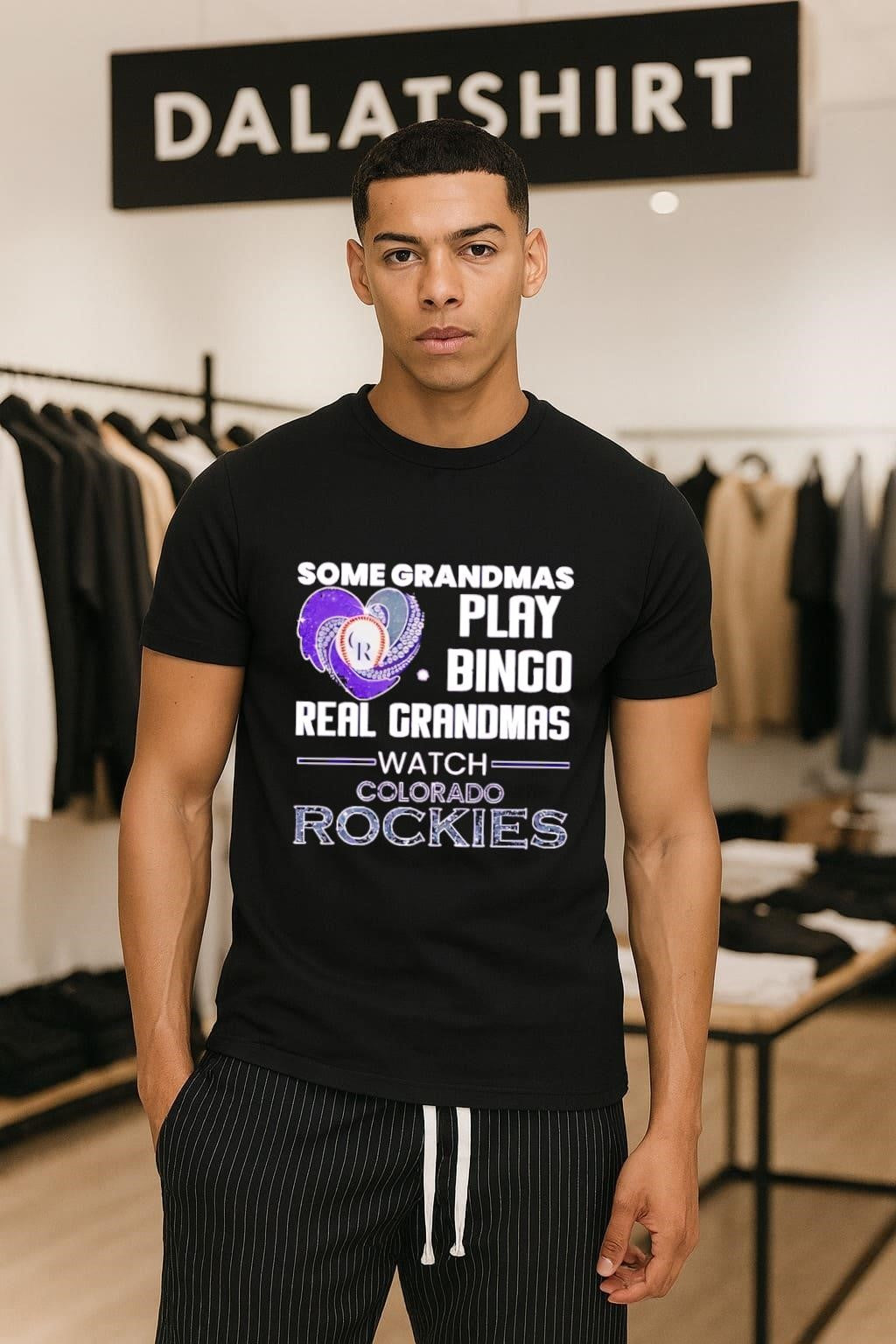 Some Grandmas Play Bingo Real Grandmas Watch Colorado Rockies shirt