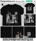 Sophie Cunningham pointing Indiana Fever Basketball Straight Outta Indiana signature shirt