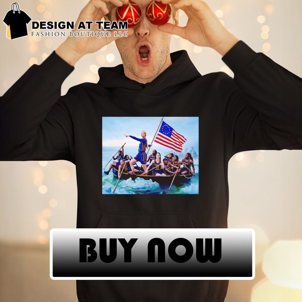 Sophie Cunningham x Indiana Fever Washington Crossing the Delaware 4th of July American flag shirt