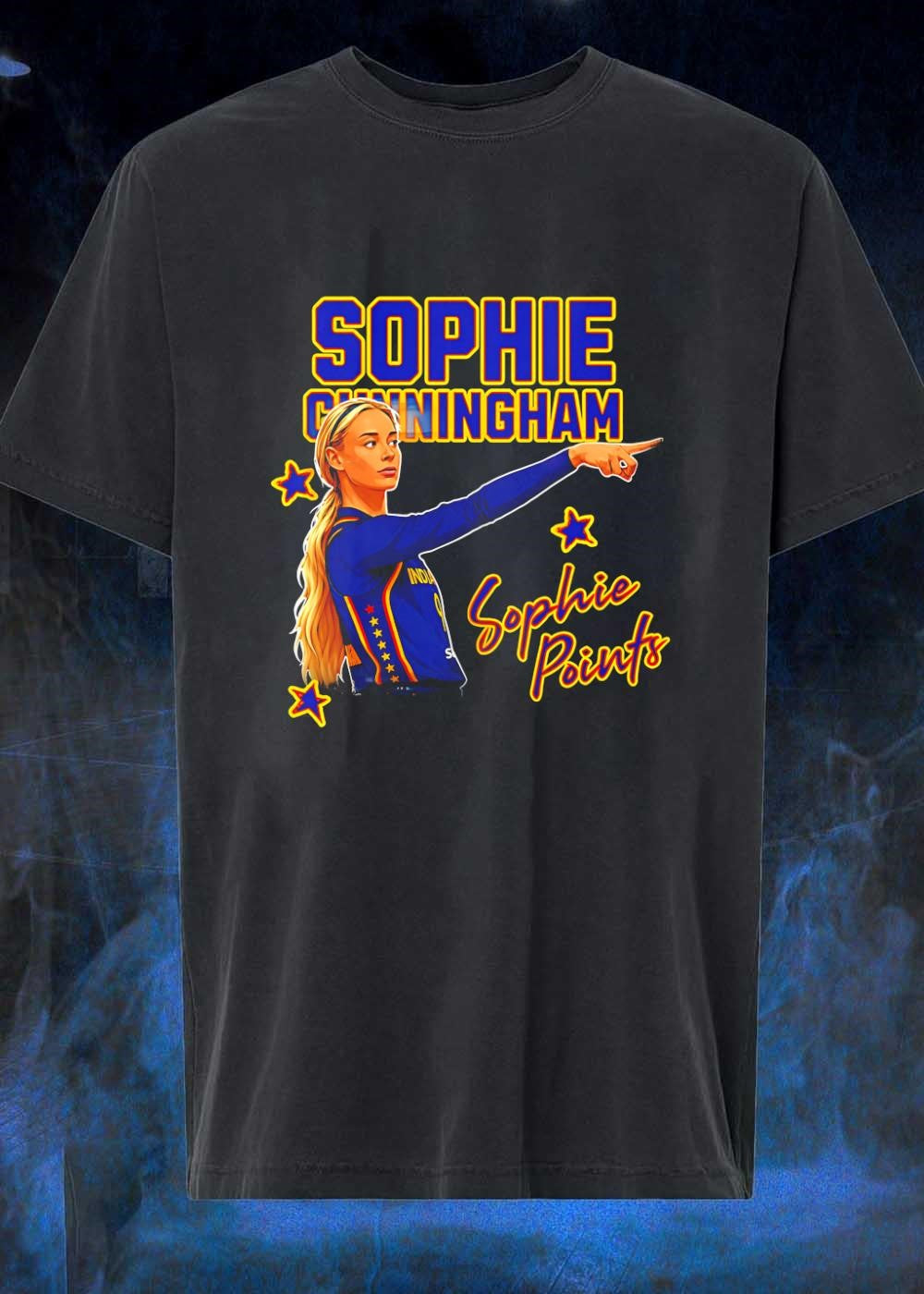 Sophie Points Sophie Cunningham Pointing Indiana Fever T-Shirt