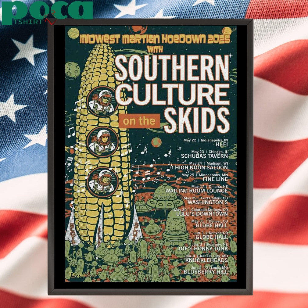 Southern Culture On The Skids Summer Tour 2025 Poster shirt