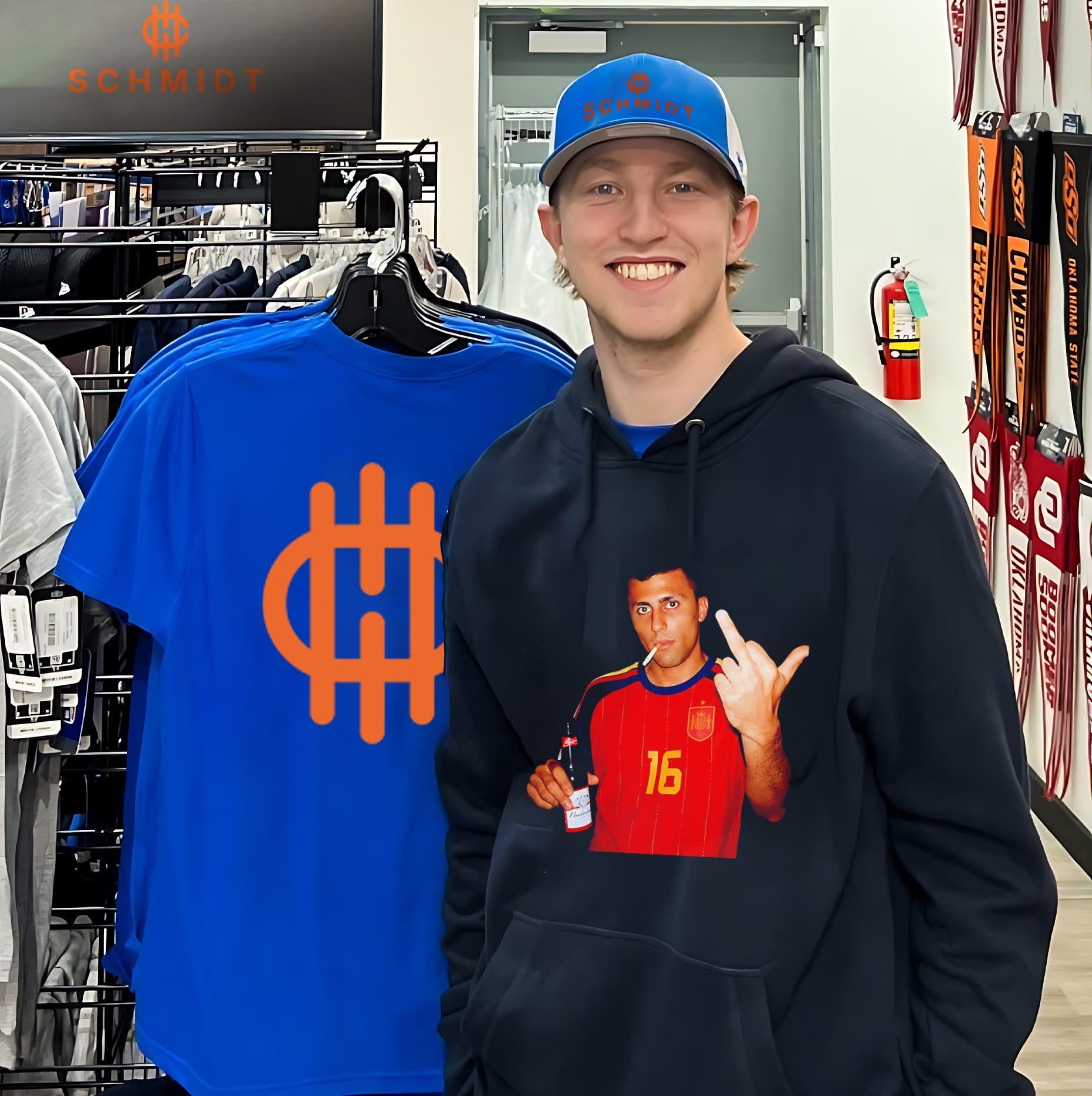 Spain Football Rodri middle finger shirt