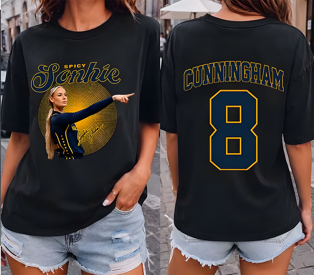 Spicy Sonhie signature Sophie Cunningham Pointing Indiana Fever Basketball shirt