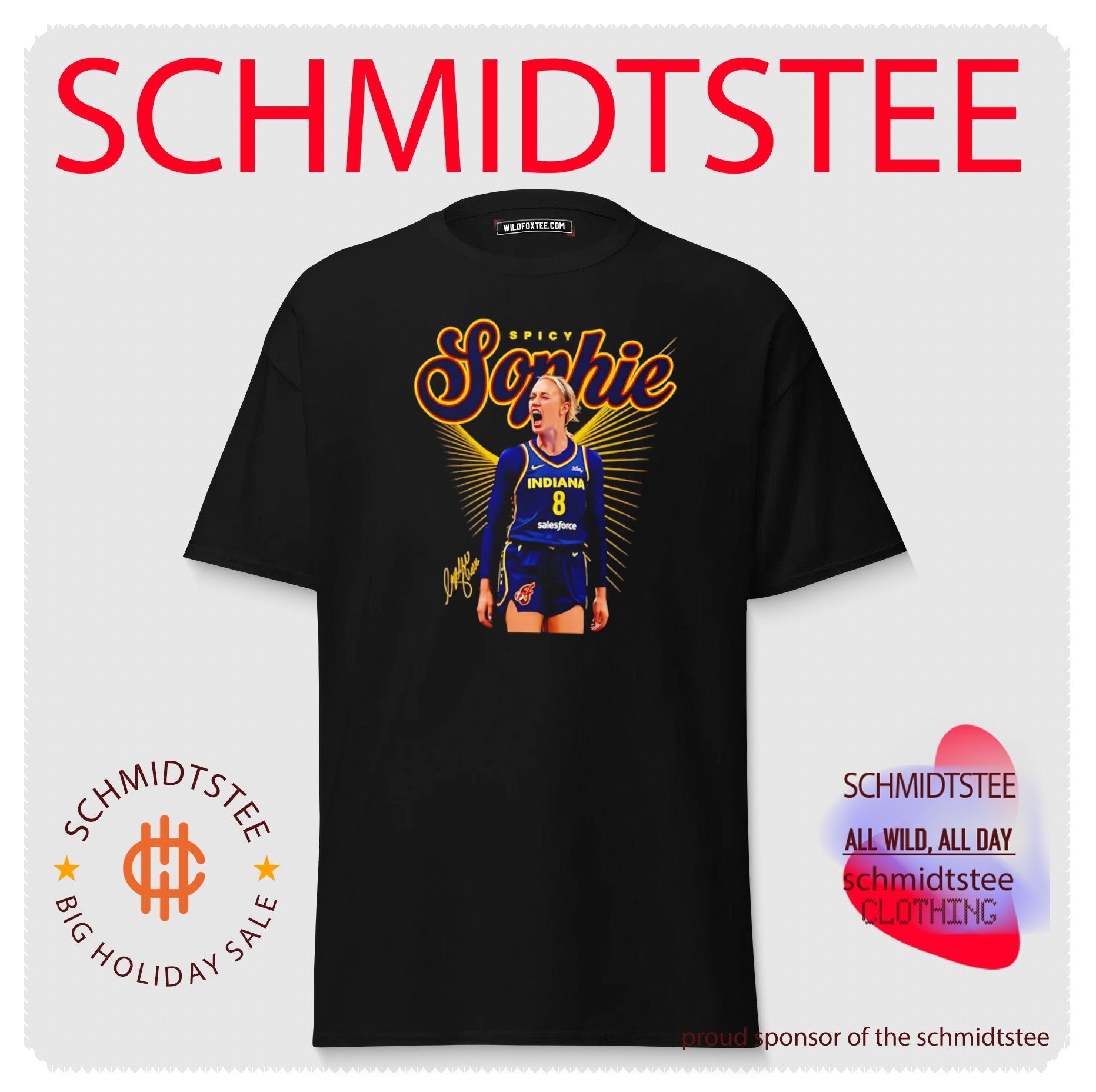 Spicy Sophie Cunningham Indiana Fever WNBA graphic shirt